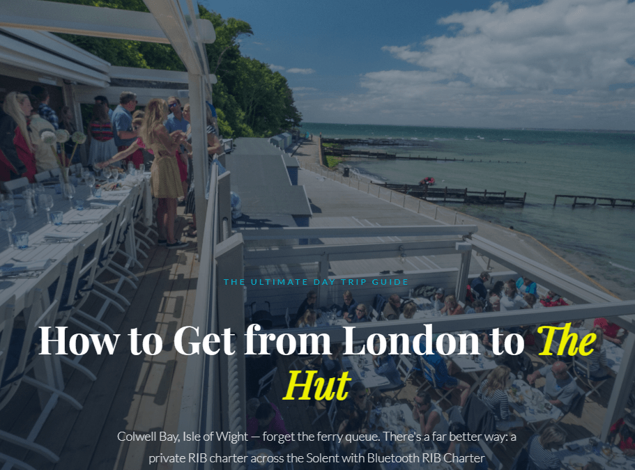 How to get to the hut from London
